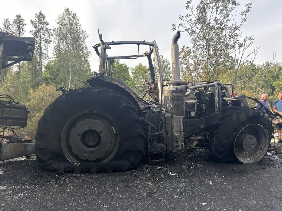 wieleń, wypadek rolnik, śmiertelne zderzenie 