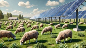 Zielone kosiarki: owce i kozy na farmach solarnych
