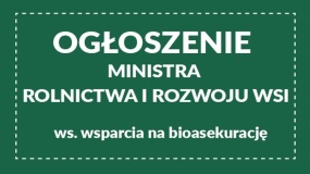 bioasekuracja, wnioski, brak środków 